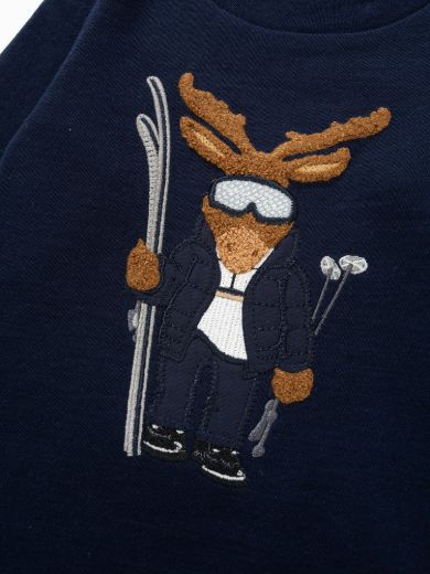 Bilde av WoolLand Høvringen body boy Blue Ink